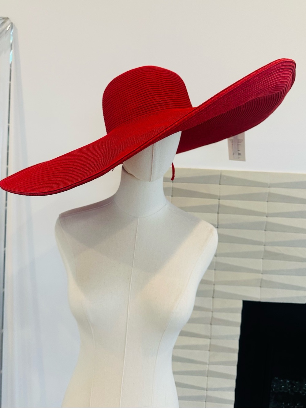 XL Brim San Diego Hat Company Sun Hat in vibrant red NWT - Picture 3 of 10